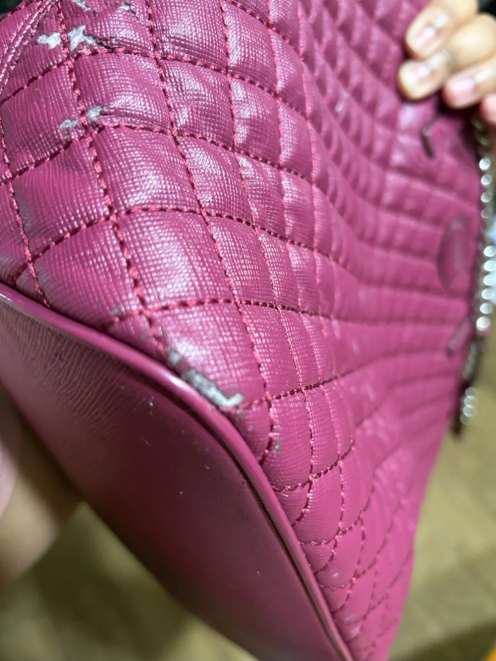 Coach Quilted Cahain-Handle Tote Bag in Pink - PROJECT